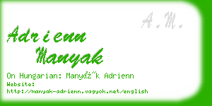 adrienn manyak business card